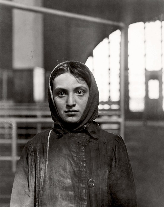 Lewis Hine (American, 1874-1940) 'Jewess at Ellis Island' 1905