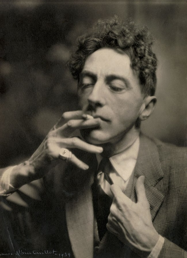 Laure Albin Guillot (French, 1879-1962) 'Jean Cocteau' 1939 