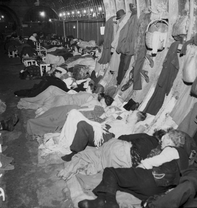 Bill Brandt (British born Germany, 1904-1983) 'Liverpool Street Underground Station Shelter' 1940