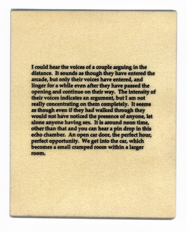 Lorna Simpson (American, b. 1960) 'The Car' 1995 (detail)