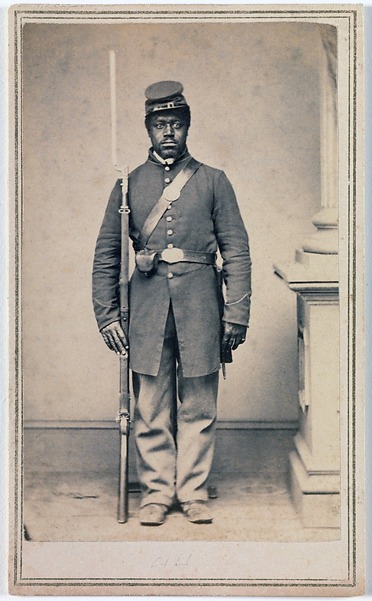 Gayford & Speidel (Active Rock Island, Illinois, 1860s) 'Private Louis Troutman, Company F, 108th Regiment, U.S. Colored Infantry' January-May 1865