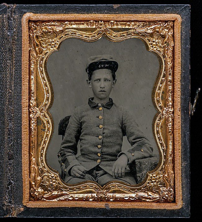 Unknown photographer (American) '[Private Thomas Gaston Wood, Drummer, Company H, "Walton Infantry," Eleventh Regiment Georgia Volunteer Infantry]' 1861
