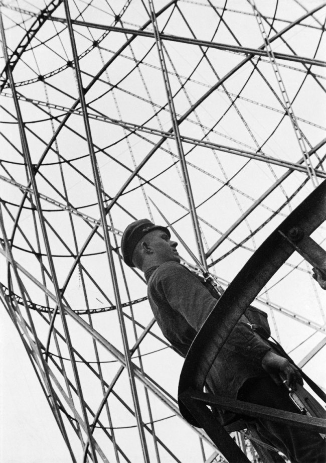 Alexander Rodchenko (Russian, 1891-1956) 'Guard at the Shukhov Tower' 1929