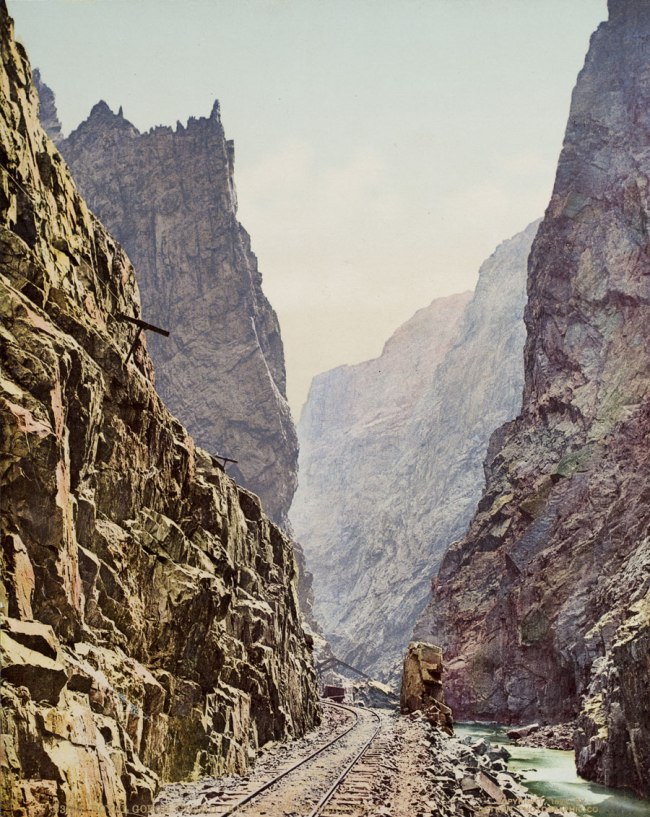 William Henry Jackson (American, 1843-1942) 'Colorado Grand Canyon of the Arkansas' 1898