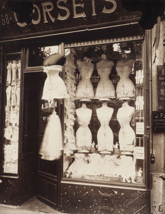 Eugène Atget (French, 1857-1927) 'Boulevard de Strasbourg Corsets' 1912