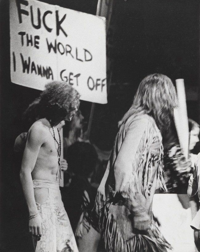 Carol Jerrems (Australian, 1949-1980) 'Performers on stage,' Hair', Metro Theatre Kings Cross, Sydney, January 1970 [Jim Sharman Director cast included Reg Livermore]' 1970
