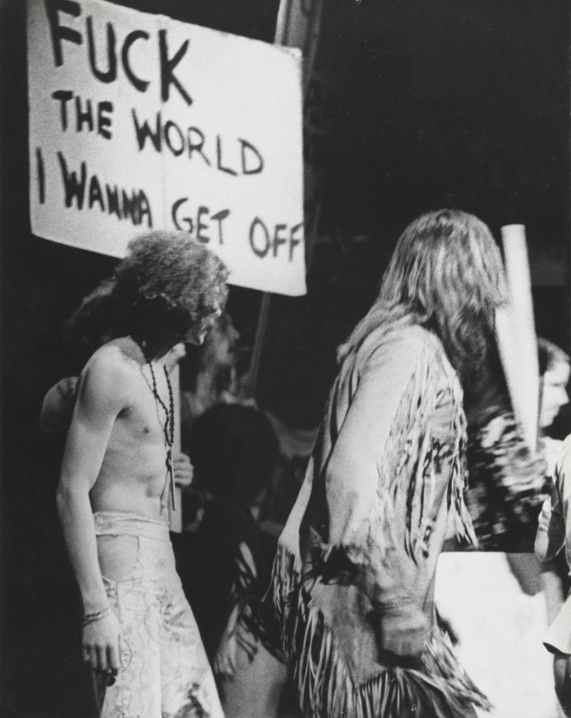 Carol Jerrems (Australian, 1949-1980) 'Performers on stage,' Hair', Metro Theatre Kings Cross, Sydney, January 1970 [Jim Sharman Director cast included Reg Livermore]' 1970