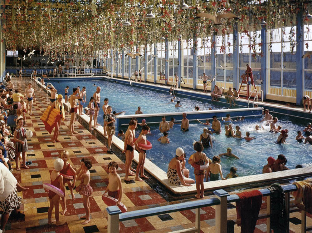 Elmar Ludwig (German, b. 1935) and Edmund Nägele (German, b. 1942) 'The Indoor-Heated Pool, Butlin’s Mosney' Nd