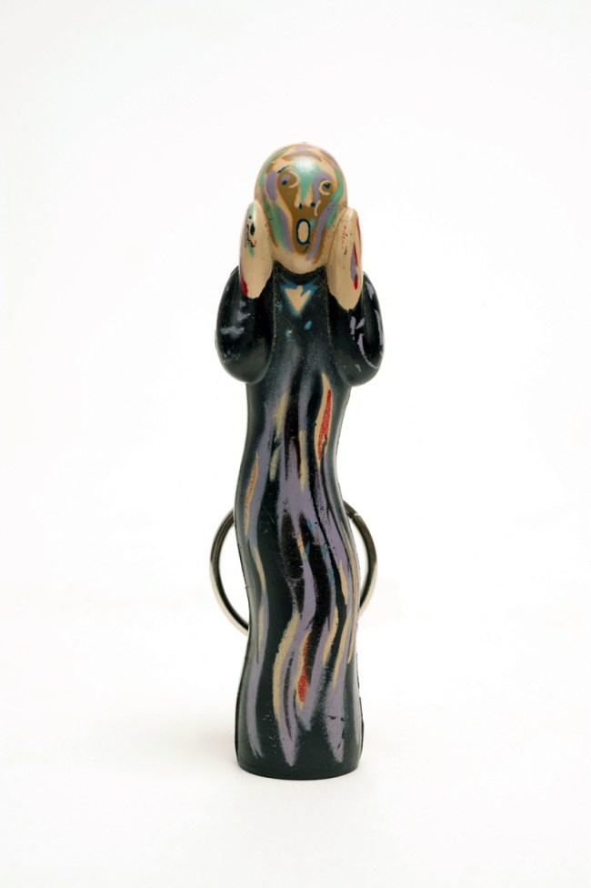 "The Scream" as a key chain, according to Edvard Munch's "The Scream" 1991