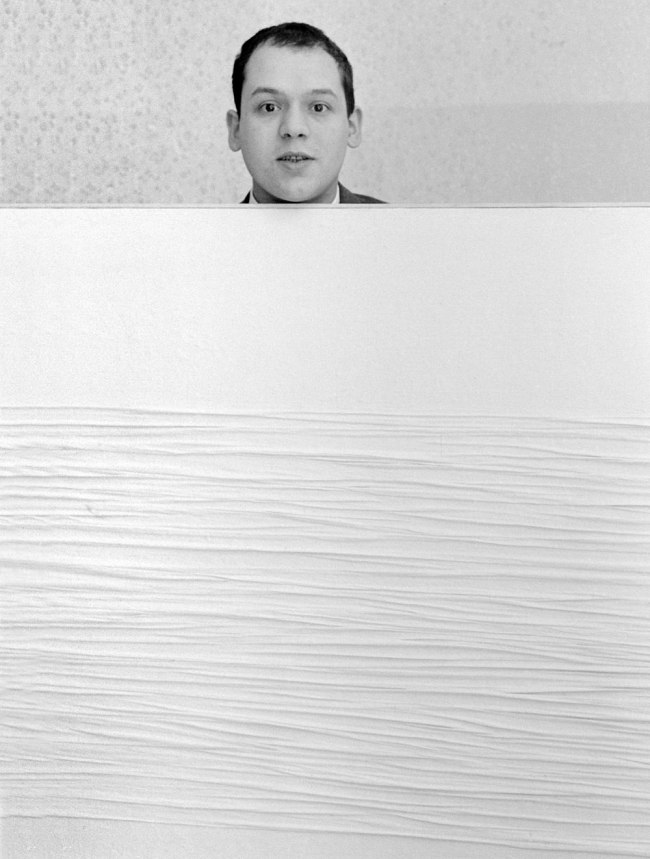 Ennio Vicario (Italian, b. 1935) 'Manzoni in his studio in Via Fiori Oscuri' 1958