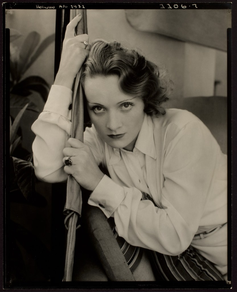 Edward Steichen (American born Luxembourg, 1879-1973) 'Marlene Dietrich, The Teuton Siren' 1931