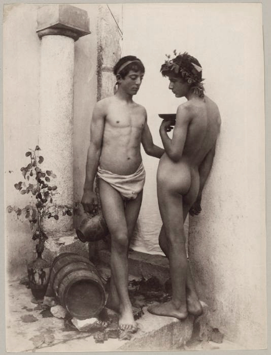 Wilhelm von Gloeden (German, 1856-1931) 'Bacchanal' c. 1890s