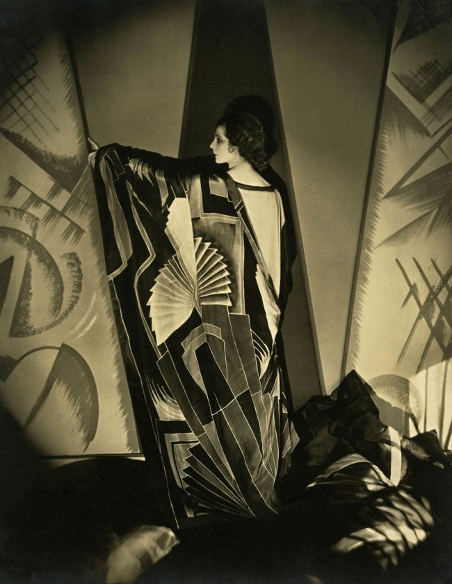 Edward Steichen (American 1879-1973, emigrated to United States 1881, worked in France 1906-23) 'Tamaris with a large Art Deco scarf' 1925 