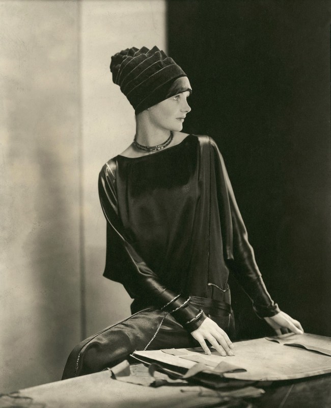 Edward Steichen (American 1879-1973, emigrated to United States 1881, worked in France 1906-23) Model 'Dorothy Smart wearing a black velvet hat by Madame Agnès' 1926