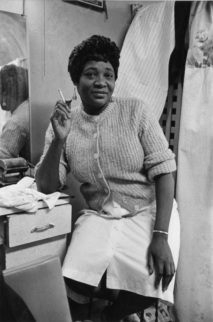 Enrico Natali (American, b. 1933) 'Hair stylist smoking, Detroit, 1968' 1968 Enrico Natali (American, b. 1933) 'Hair stylist smoking, Detroit, 1968' 1968