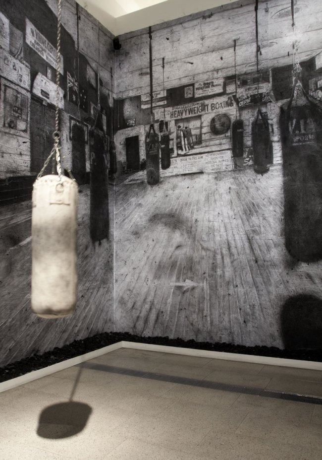 Richard Lewer (born New Zealand 1970, arrived Australia 2000) 'Northside Boxing Gym' 2013 (installation view detail)