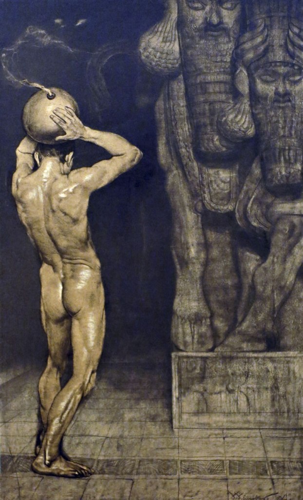 Sascha Schneider (German, 1870-1927) 'The Anarchist' 1894