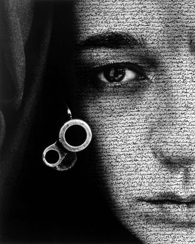 Shirin Neshat (Iranian, b. 1957) 'Speechless' 1996