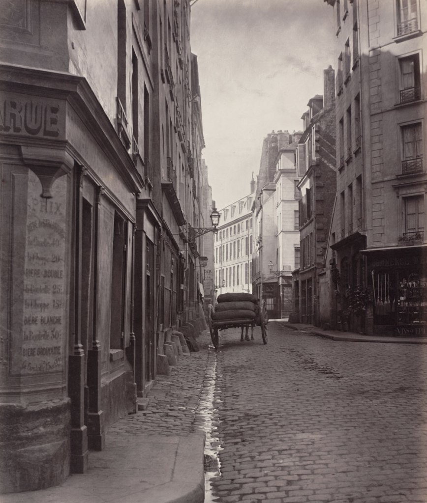 Charles Marville (French, 1813-1879) 'Rue de la Bûcherie, from the cul de sac Saint-Ambroise (fifth arrondissement)' 1866-1868