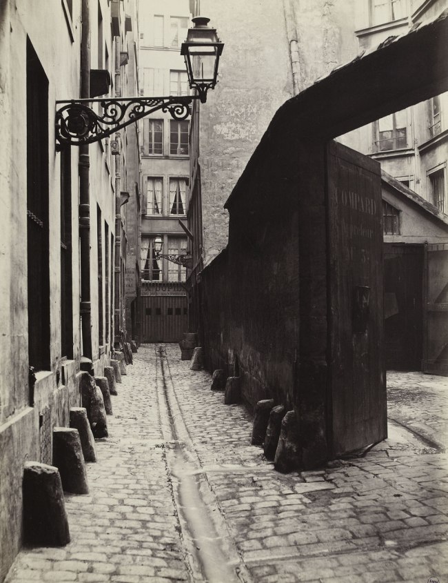 Charles Marville (French, 1813-1879) 'Impasse de la Bouteille (de la rue Montorgeuil) (second arrondissement)' 1865-1868