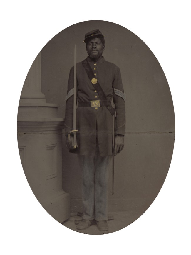 Unknown photographer. 'Sergeant Henry F. Steward' (with overmat) 1863
