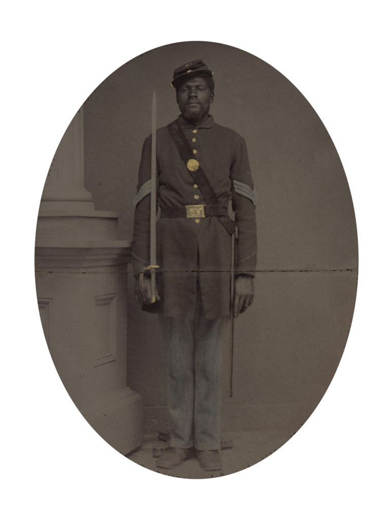 Unknown photographer. 'Sergeant Henry F. Steward' (with overmat) 1863