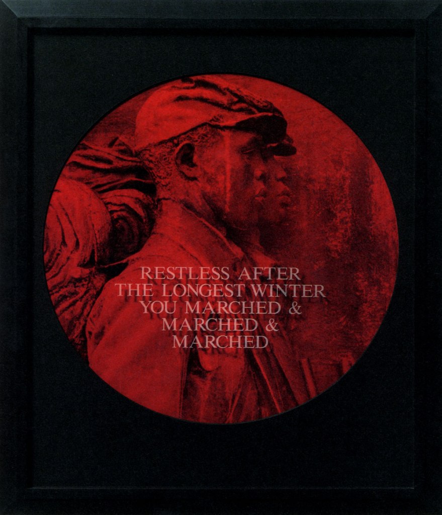 Carrie Mae Weems (American, b. 1953) 'Restless After the Longest Winter You Marched & Marched & Marched' From the series, 'From Here I Saw What Happened and I Cried' 1995-1996