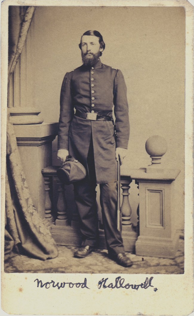Unknown photographer. 'Captain Norwood P. Hallowell' c. 1862-1863