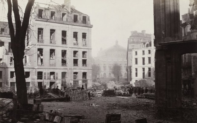 Charles Marville (French, 1813-1879) 'Percement de l'avenue de l'Opéra (Construction of the avenue de l'Opéra)' December 1876
