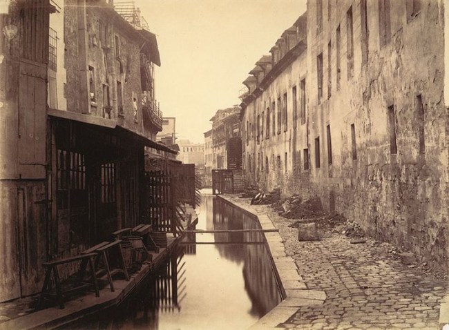 Charles Marville (French, 1813-1879) 'The Bièvre River (fifth arrondissement)' c. 1862