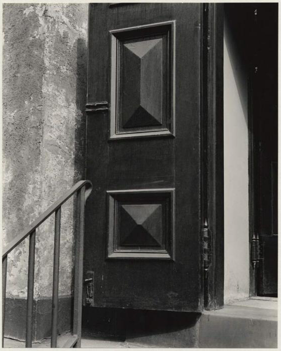 Brett Weston (American, 1911-1993) '[Church door, Bowery, New York]' c. 1945