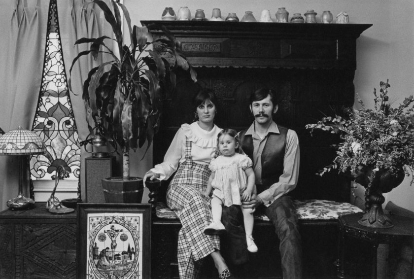 Enrico Natali. 'Couple at home with their daughter, Detroit, 1968' 1968