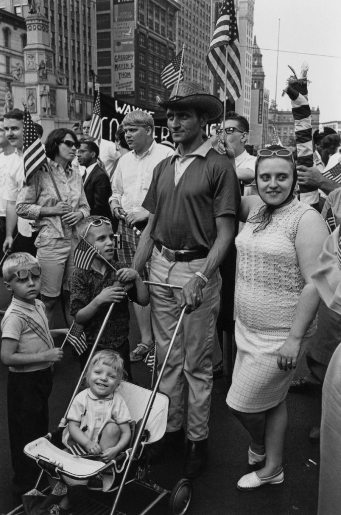Enrico Natali. 'Spectators at an Armed Forces Day parade, Detroit, 1968' 1968