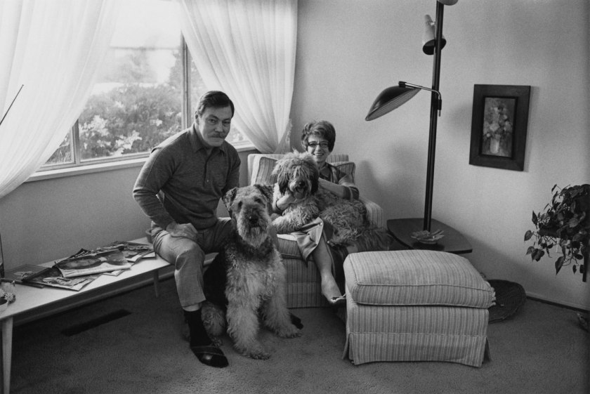 Enrico Natali. 'Jim and Judy Yardley with their dogs, Sport and Barney, Detroit, 1968' 1968