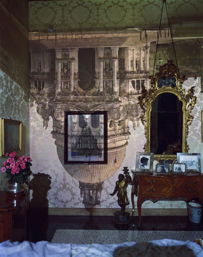 Abelardo Morell (American born Cuba, b. 1948) 'Camera Obscura Image of Santa Maria della Salute in Palazzo Bedroom, Venice, Italy' 2006