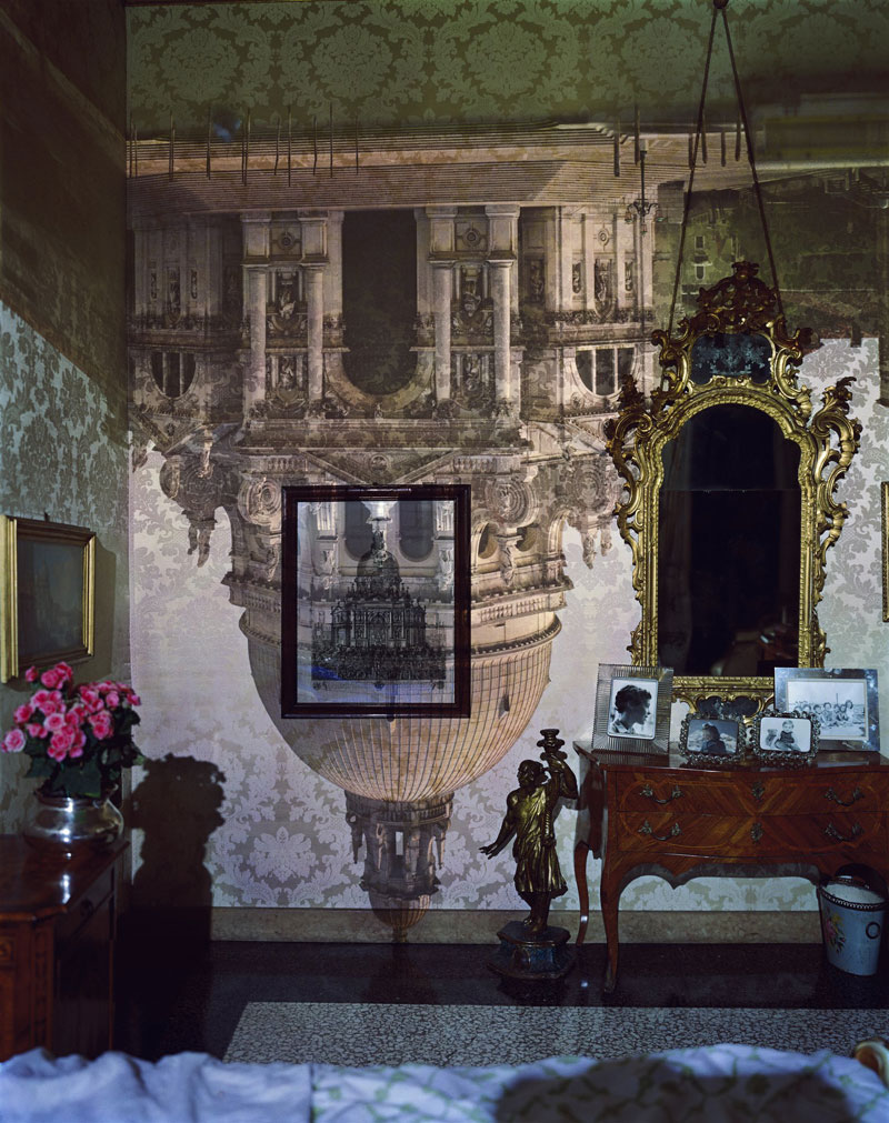 Abelardo Morell (American born Cuba, b. 1948) 'Camera Obscura Image of Santa Maria della Salute in Palazzo Bedroom, Venice, Italy' 2006