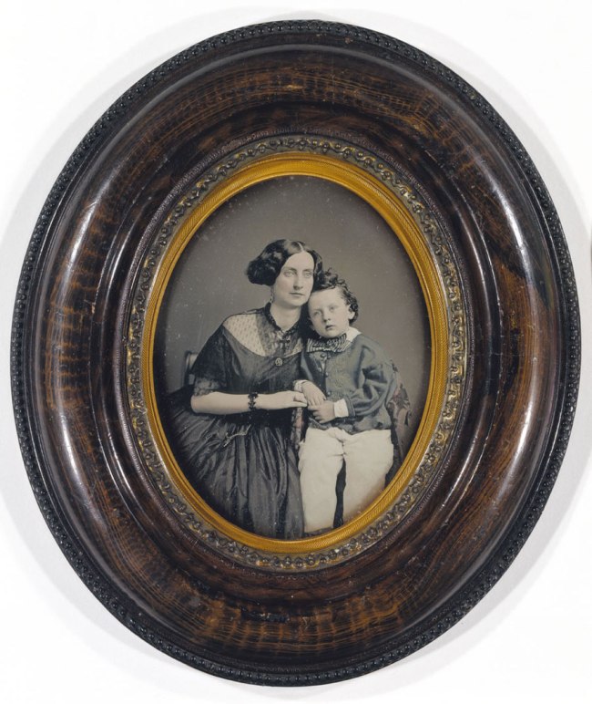 Unidentified artist. 'Mother and Son' c. 1855
