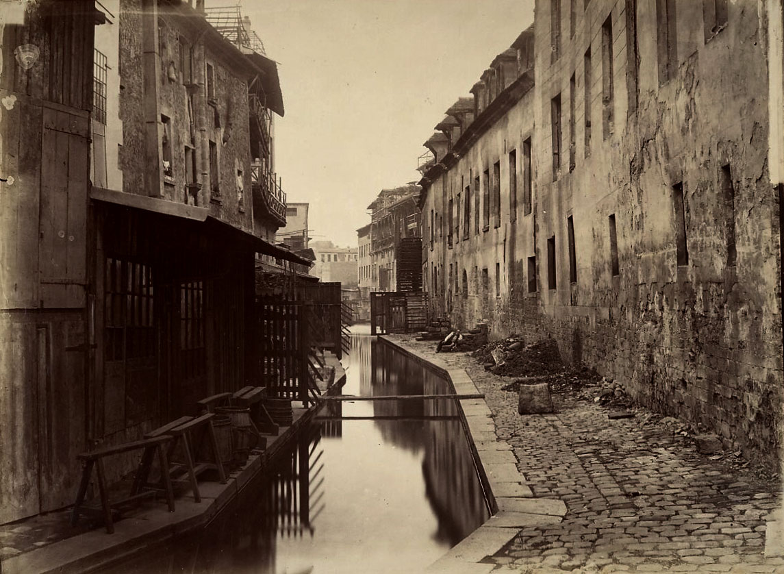 Charles Marville (French, 1813-1879) 'The Bièvre River (fifth arrondissement)' c. 1862