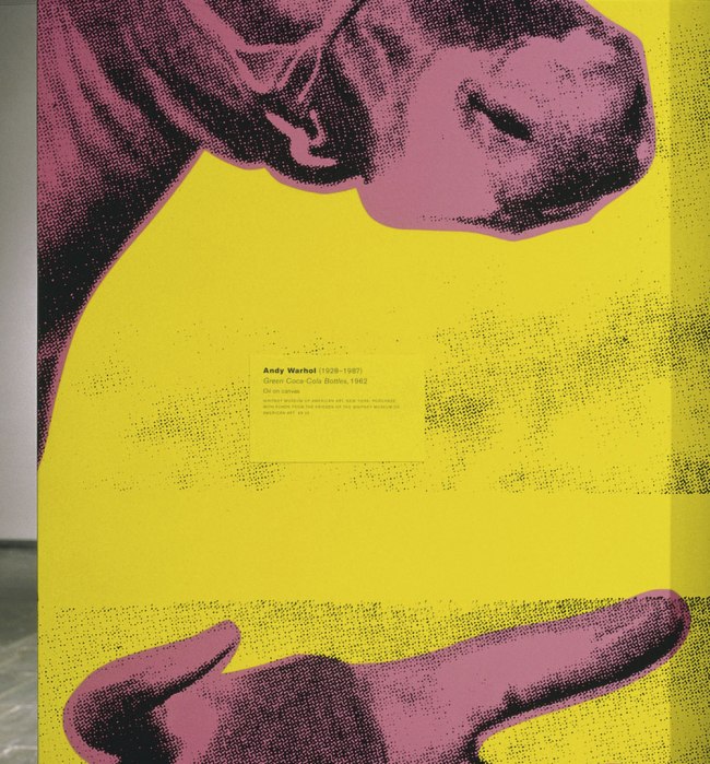 Louise Lawler (American, b. 1947) 'Pink and Yellow and Black II (Green Coca Cola Bottles) from On a Wall, On a Cow, In a Book, In the Mail' 1999