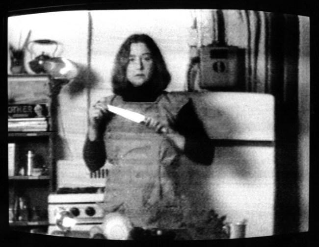 Martha Rosler (American, b. 1943) 'Semiotics of the Kitchen' 1975 (still)