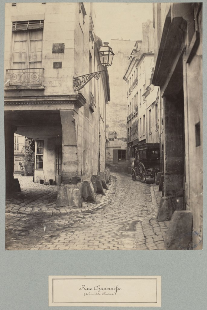 Charles Marville (French, 1813-1879) 'Rue Chanoinesse (de la rue des Chantres)' c. 1853 - c. 1870