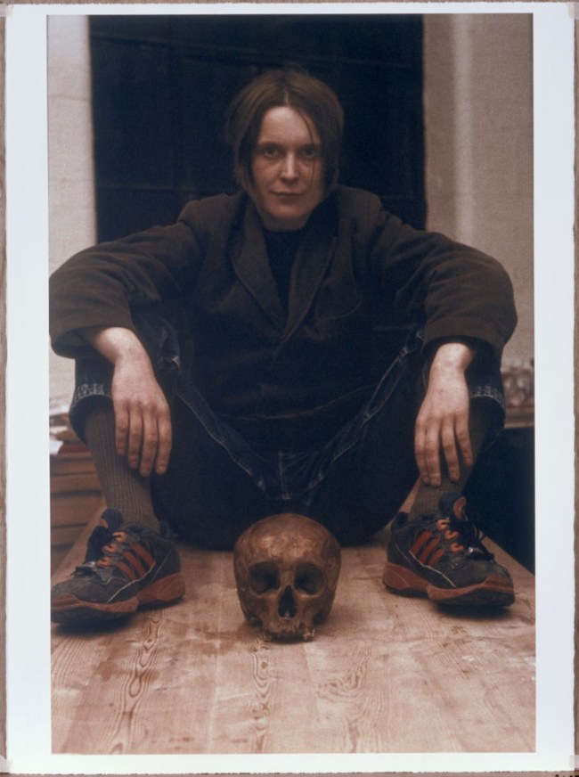 Sarah Lucas (British, b. 1962) 'Self Portrait With Skull' 1996