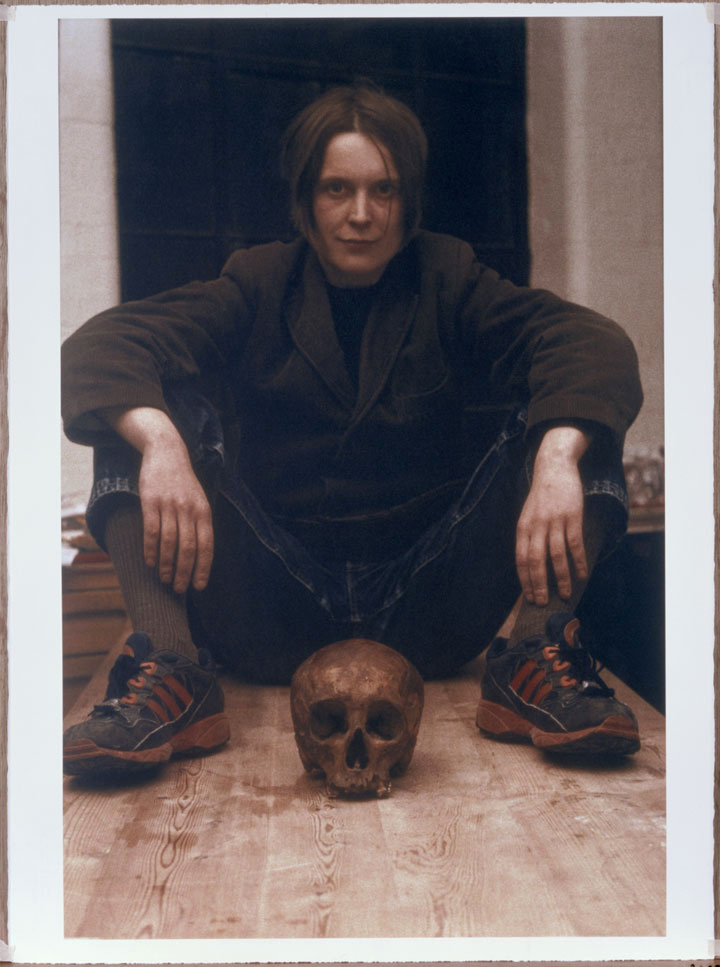 Sarah Lucas (British, b. 1962) 'Self Portrait With Skull' 1996