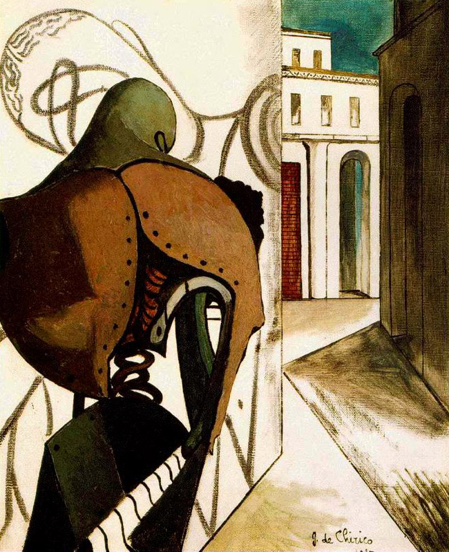 Giorgio de Chirico (Italian, 1888-1978) 'Les contrariétés du penseur' (The Vexations of the Thinker) 1915 Giorgio de Chirico (Italian, 1888-1978) 'Les contrariétés du penseur' (The Vexations of the Thinker) 1915