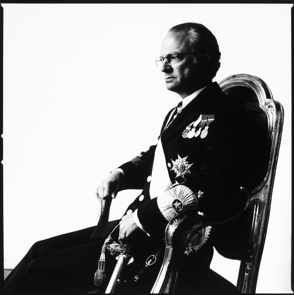 Hans Gedda (Swedish, b. 1942) 'Carl XVI Gustaf, King of Sweden' 1996 from the exhibition Exhibition: 'Hans Gedda' at the Nationalmuseum at Konstakademien, Stockholm, December 2013 - March 2014