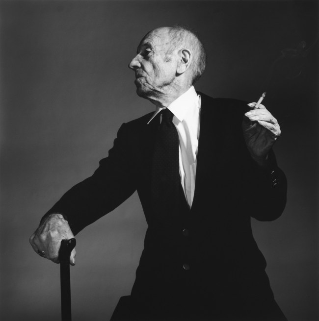 Hans Gedda (Swedish, b. 1942) 'Man with a Cigarette and Stick' 1995-1997