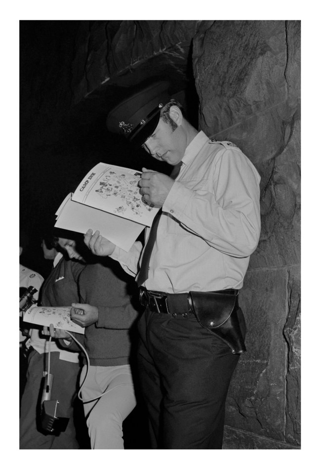 Phillip Potter (Australian) 'Policeman reading 'Camp Ink' magazine' 1971