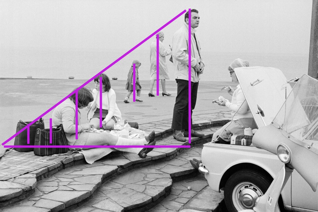 Tony Ray Jones 'Possibly Worthing' picture analysis - ascending triangle with verticals