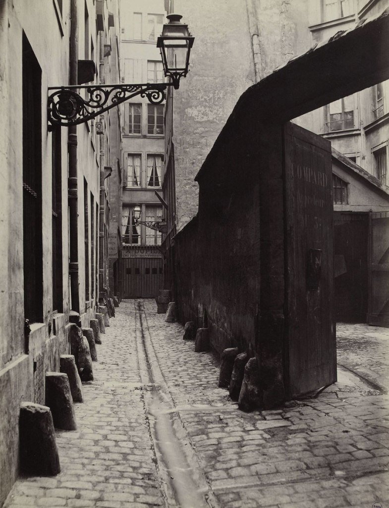 Charles Marville (French, 1813-1879) 'Impasse de la Bouteille from the rue Montorgeuil (Second Arrondissement)' 1865-1868