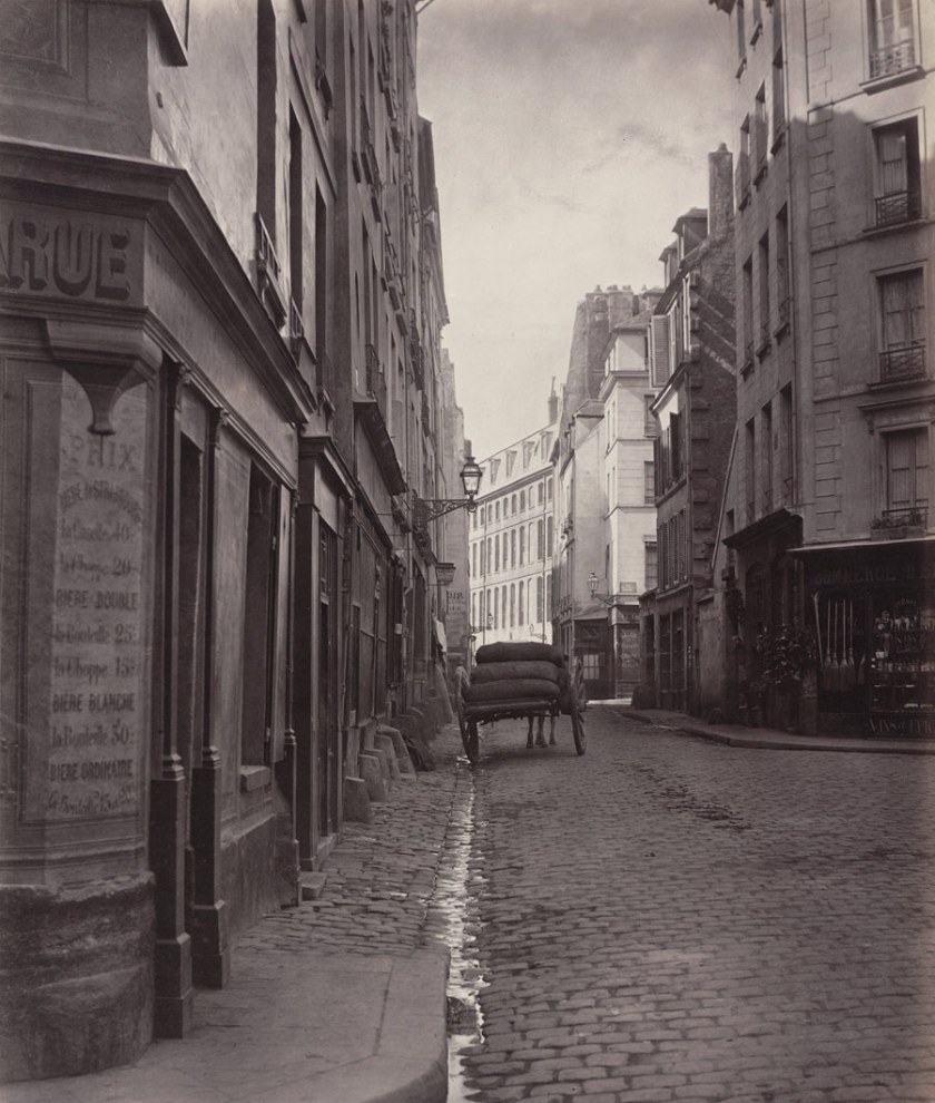 Charles Marville (French, 1813-1879) 'Rue de la Bûcherie from the cul de sac Saint-Ambroise (Fifth Arrondissement)' 1866-1868